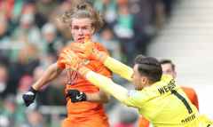 Fussball / firo Bremen - Wolfsburg 28.01.2023