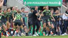 Fussball / firo Pokalfinale Frauen Bayern - Wolfsburg 09.05.2024