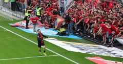 Fussball / firo Leverkusen - Bremen 14.04.2024