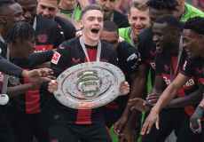 Fussball / firo Leverkusen - Augsburg 18.05.2024
