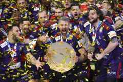 Handball / firo EURO 2024 Frankreich - Dänemark Finale 28.01.2024