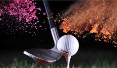 firo :  10.06.20192018/2019,GOLF , GOLFBALL, FEATURE  , SYMBOLBILD , ALLGEMEIN , HINTERLEGER, HINTERGRUND ., TEE , FARBPULVER ,  HOLI PULVER$worldrights,Es gelten  unsere AGB, einsehbar auf www.firosportphoto.de,copyright by firo sportphoto:Coesfelder Str. 207D-48249 Dülmen mail@firosportphoto.de(V o l k s b a n k   B o c h u m - W i t t e n )BLZ.: 430 601 29Kt. Nr.: 341 117 100Tel:  +49-2594-9916004Fax: +49-2594-9916005
